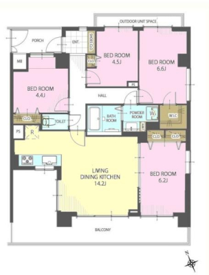 Ԏ}@4LDK̖͓IȊԎILDK͂ƂԂŁAƑƂ̒c񎞊ԂAw[̂ɂȂ܂ˉƑƂ̒[܂ARƏΊ炪łI