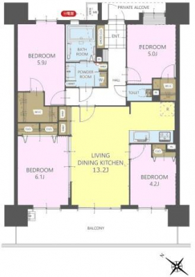 Ԏ}@4LDK̖͓IȊԎILDK͂ƂԂŁAƑƂ̒c񎞊ԂAw[̂ɂȂ܂ˉƑƂ̒[܂ARƏΊ炪łI