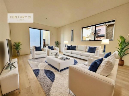 ���r���O�@�Ƌ��CG�p�[�X�ł��B�傫�ȑ����炽���Ղ�̗z���������閾�邢���r���O�B�J�����̂��郊�r���O�ŉƑ��c���̂��났�̎��Ԃ��߂����܂��B