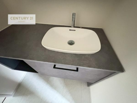 ���ʑ�E���ʏ��@�܂�Ńz�e���̃p�E�_�[���[���̂悤�Ȑ��ʃX�y�[�X�B
�L���J�E���^�[�̓��C�N��w�A�Z�b�g�ɂ��g���₷���A���̏������X���[�Y�ł��B