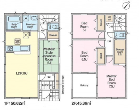 �Ԏ��}�@4SLDK�̂�Ƃ肠��Ԏ��́A�Ƒ����ꂼ��̋��ꏊ���m�ۂ��A
LDK�𒆐S�ɂ��������Œc���̎��Ԃ��L���ɁB
�S�����[�����ŏZ��Ԃ���������ۂĂ�݌v�ł��B