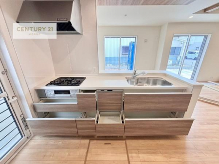 ���d�l�ʐ^(�L�b�`���j�@���[�X�y�[�X���L�x�ŁA�����X�y�[�X���X�b�L���ƕЕt���Ђ�`�����p�ł��܂��I
���K�ɍ�Ƃ��ł��܂��I�����̗���������܂��I(���d�l)
