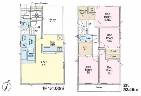 �Ԏ��}�@4SLDK�̂�Ƃ肠��Ԏ��́A�Ƒ����ꂼ��̋��ꏊ���m�ۂ��A
LDK�𒆐S�ɂ��������Œc���̎��Ԃ��L���ɁB
�S�����[�����ŏZ��Ԃ���������ۂĂ�݌v�ł��B