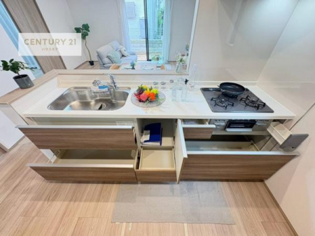 �L�b�`���@���[�X�y�[�X���L�x�ŁA�����X�y�[�X���X�b�L���ƕЕt���Ђ�`�����p�ł��܂��I
���K�ɍ�Ƃ��ł��A�Ǝ��̌����A�b�v�I�����̗���������܂��I